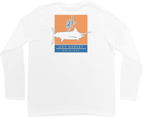 تي شيرت رجالي من Guy Harvey يحمل شعار Matchbook L/S Performance in Saudi Arabia