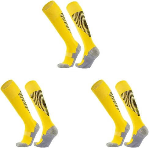 DAISHA 1/3 Pair Anti Slip Knee High Thickness Athletic Socks,Non-slip Compression Socks for Soccer,Football,Basketball. in Saudi Arabia