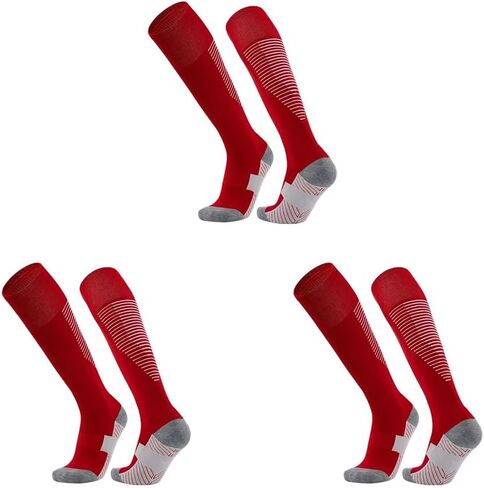 DAISHA 1/3 Pair Anti Slip Knee High Thickness Athletic Socks,Non-slip Compression Socks for Soccer,Football,Basketball. in Saudi Arabia