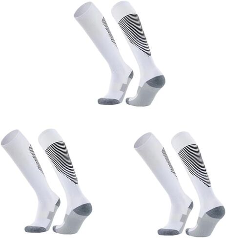DAISHA 1/3 Pair Anti Slip Knee High Thickness Athletic Socks,Non-slip Compression Socks for Soccer,Football,Basketball. in Saudi Arabia