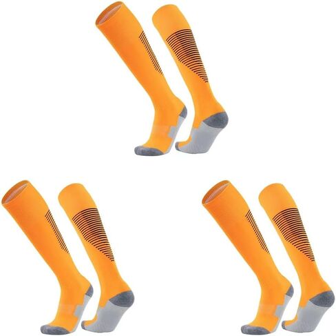 DAISHA 1/3 Pair Anti Slip Knee High Thickness Athletic Socks,Non-slip Compression Socks for Soccer,Football,Basketball. in Saudi Arabia