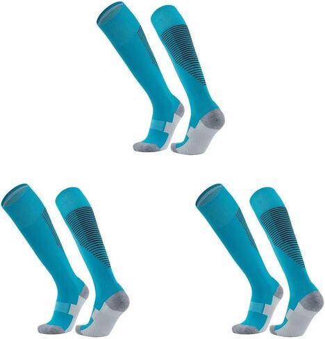 DAISHA 1/3 Pair Anti Slip Knee High Thickness Athletic Socks,Non-slip Compression Socks for Soccer,Football,Basketball. in Saudi Arabia