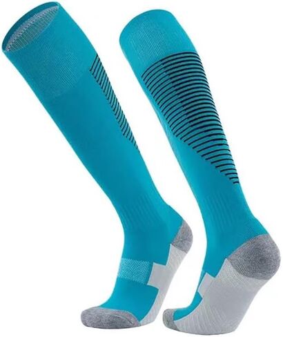 DAISHA 1/3 Pair Anti Slip Knee High Thickness Athletic Socks,Non-slip Compression Socks for Soccer,Football,Basketball. in Saudi Arabia