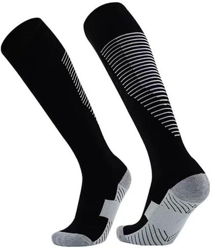 DAISHA 1/3 Pair Anti Slip Knee High Thickness Athletic Socks,Non-slip Compression Socks for Soccer,Football,Basketball. in Saudi Arabia