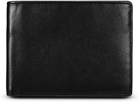 محفظة جيب جلدية ثنائية الطي لحماية RFID للرجال من MUITON مع صندوق هدايا بنافذة لبطاقة الهوية in Kuwait