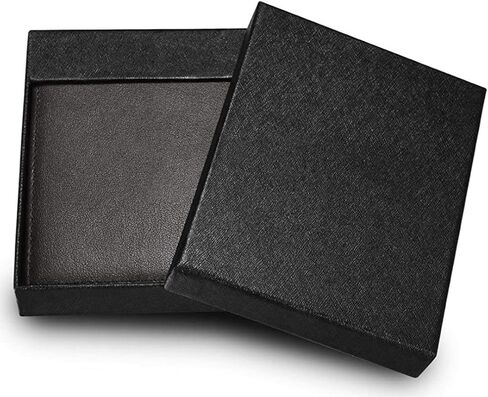 MUITON Men's RFID Protection Bifold Leather Pocket Wallet with Id Window-in Gift Box in Saudi Arabia