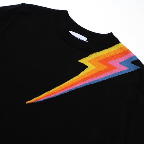 OXKnit Women's 1960s Retro Black Short Sleeve T-Shirts, Lightning Sleeve Crewneck Casual Knitted Tops in Saudi Arabia