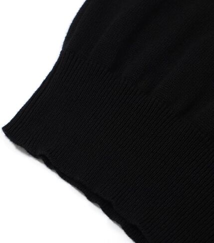 OXKnit Women's 1960s Retro Black Short Sleeve T-Shirts, Lightning Sleeve Crewneck Casual Knitted Tops in Saudi Arabia