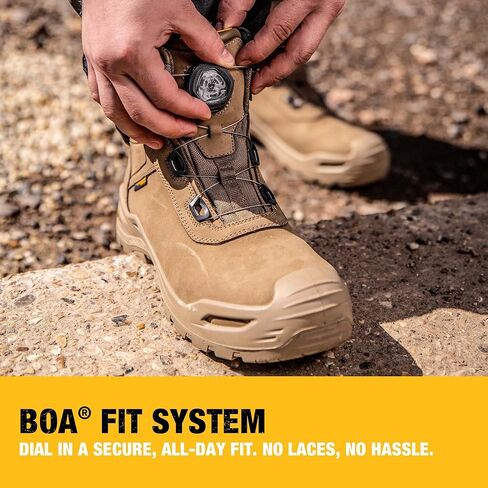 DEWALT Apex Men's BOA Fit System, Nubuck Leather, Waterproof, Composite Toe, Safety Work Boot in Saudi Arabia
