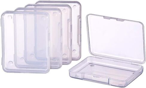 18 Pack 2.63x2x0.47 Inches Rectangle Clear Plastic Bead Storage Containers Box Drawer Organizers with lid for Items,Earplugs,Pills,Tiny Bead,Jewelry Findings in Saudi Arabia