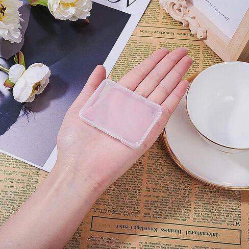 18 Pack 2.63x2x0.47 Inches Rectangle Clear Plastic Bead Storage Containers Box Drawer Organizers with lid for Items,Earplugs,Pills,Tiny Bead,Jewelry Findings in Saudi Arabia