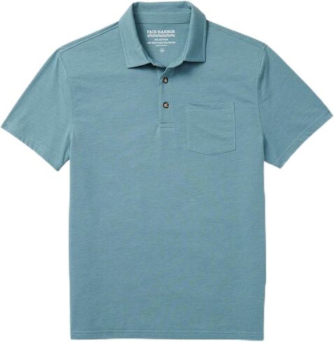Fair Harbour the Kismet Polo –– Men Transitional Everyday Polo –- وزن النعيم والنسيج Ultrasoft القابل للتنفس ، تمتد 4 اتجاهات in Kuwait