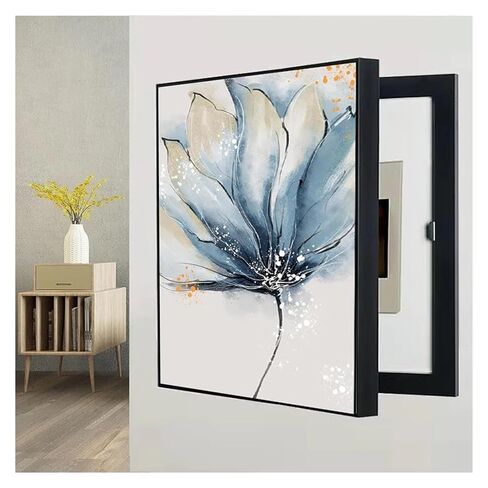 Breaker Box Cover Decorative, Modern Meter Box Decorative Painting Fuse Box Cover Electrical Panel Cover for Indoor Outdoor Breaker Hiding Panels（13.7x15.7in） in Saudi Arabia