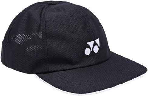 YONEX Unisex Sports Hat, Badminton Tennis Squash, Black, 5 7/8 in Saudi Arabia