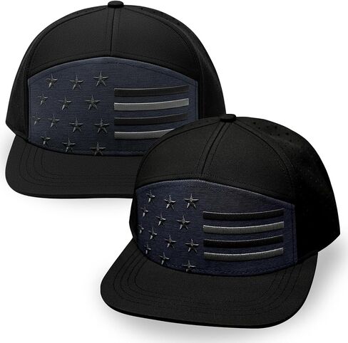 قبعة Snapback شبكية بالليزر ذات علم العلامة التجارية Heartbeat للرجال والنساء | قبعة سائق الشاحنة المسطحة | خفيف الوزن ومقاوم للماء in Kuwait