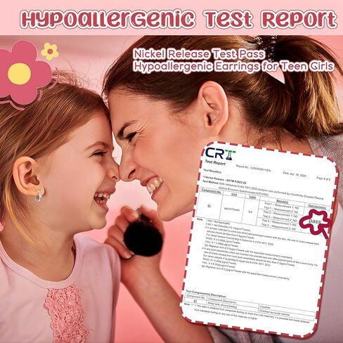 LOYALLOOK Hypoallergenic Surgical Steel Earrings for Women - 12Pairs Screw Back Earrings for Sensitive Ears Cute Stud Earrings Dainty Flower Bow Flat Back Stud Hoop Earring Set in Saudi Arabia