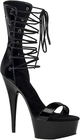 15CM/5.91IN Women Personality One Word Strap Open-Toe Sole Sandals Court Shoes Ladies high Heels Sexy Pole Dancer Stripper Heel Stiletto Party Sandals in Saudi Arabia