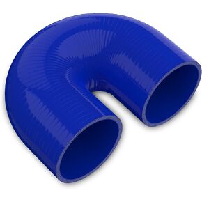 Endure ID 4" (102mm), 180 Degree U Bend Shape Elbow Silicone Hose, 102mm Length, 4-Ply Reinforced, High-Temp Silicone Coupler for Engine, Turbo, Intake, Intercooler – Blue in Kuwait
