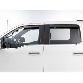 WeatherTech Custom Fit Side Window Deflectors for Ram Truck 1500, Ram Truck 2500/3500, Ram 2500/3500, Ram 4500/5500, Ram 1500 Classic - Crew Cab (82503IM), Front & Rear Set - Dark Tint in Kuwait