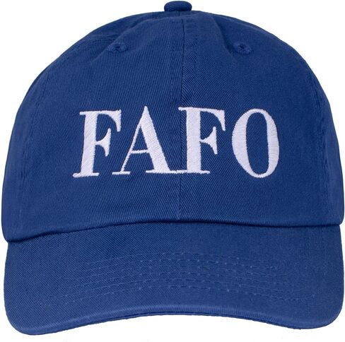 TeesAndTankYou FAFO Embroidered Baseball Cap Adjustable Cotton Dad Hat in Saudi Arabia