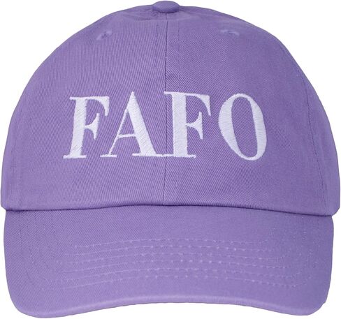 TeesAndTankYou FAFO Embroidered Baseball Cap Adjustable Cotton Dad Hat in Saudi Arabia
