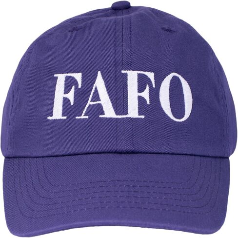 TeesAndTankYou FAFO Embroidered Baseball Cap Adjustable Cotton Dad Hat in Saudi Arabia