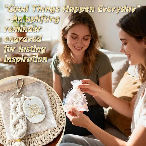 QIZHXPC Engraved Howlite Healing Stone with Tassel, Mental Crystal for Reiki & Anxiety Relief, Polished Stones Gift for Women, Moonstone Crystals Inspired in Saudi Arabia