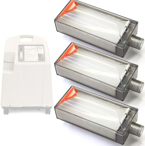 مرشح مدخل 3 عبوات 1131249 لـ Invacare Perfecto Platinum، مرشح مدخل مكثف O2 in Kuwait