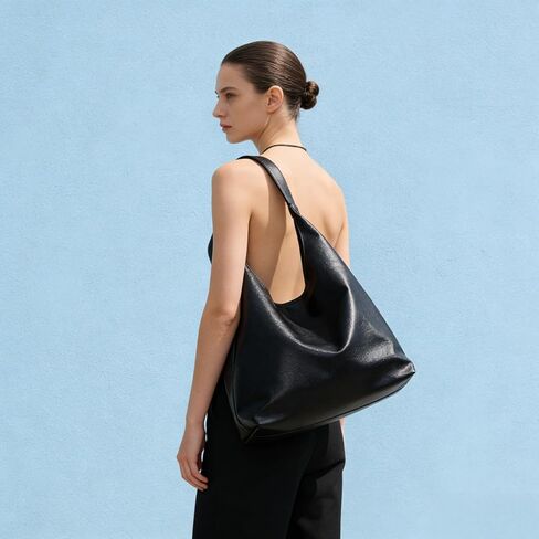Women's Hobo Shoulder Bag, Slouchy Tote for Work, Travel, School in Saudi Arabia