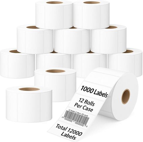 CEPRICO - 4" x 6" Direct Thermal Shipping Labels for Dymo | 1 Roll | 220 Labels per Roll | Compatible with Thermal Printers and LabelWriter4xL | Excellent for UPS DHL FedEx USPS Shippings in Kuwait