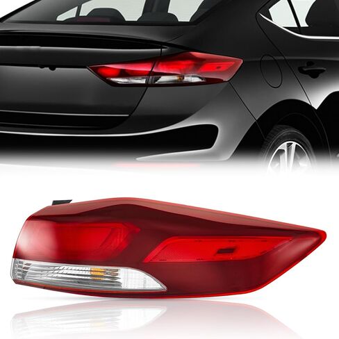 TODO Tail Lights Compatible with 2017-2018 Hyundai Elantra Taillight Rear Lamp Replace 92401F3000 HY2804140(Driver/Left Side) in Saudi Arabia
