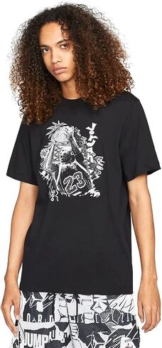 Jordan Men's Black/White Vintage GFX T-Shirt - S in Saudi Arabia
