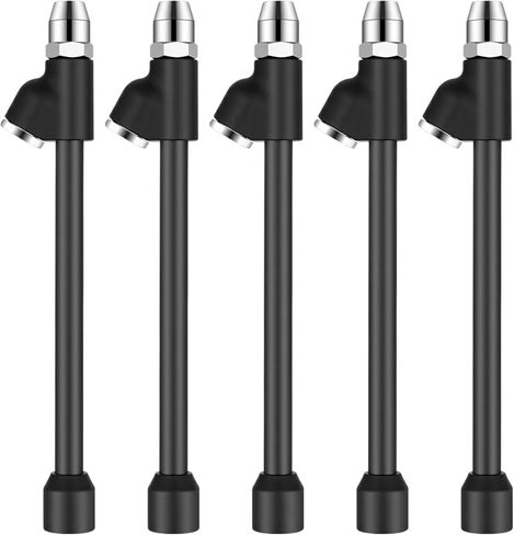 10 حزمة سوداء مزدوجة رأس إطار هواء الطقوس 1/4 '' fnpt الموسعة تصل إلى الهواء ثنائي الرأس تشاك 2 الاتصال الإطارات لقياس النخول أو شاحنة الضاغط ، الدراجات ، دراجة نارية ، سيارة in Kuwait