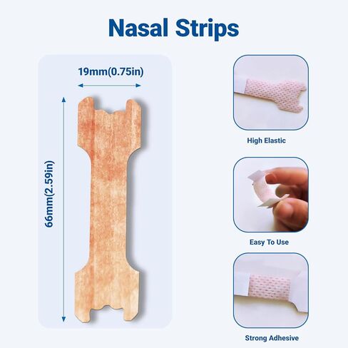 ishancare Nasal Strips for Breathing, 30 Count Sleep Nasal Strips for Snoring, Instant Tan Nose Breathing Strips for Better Sleep, Anti Snoring Nose Strips for Men & Women in Saudi Arabia