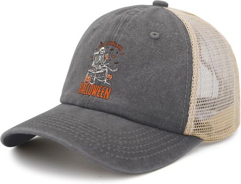 Just Waiting for Halloween Trucker hat Outdoor Cap for Daughter in Saudi Arabia