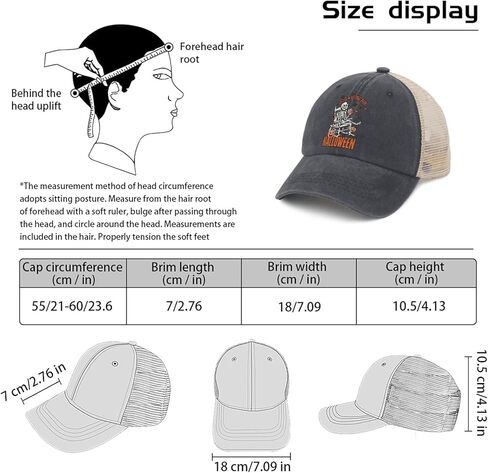 Just Waiting for Halloween Trucker hat Outdoor Cap for Daughter in Saudi Arabia