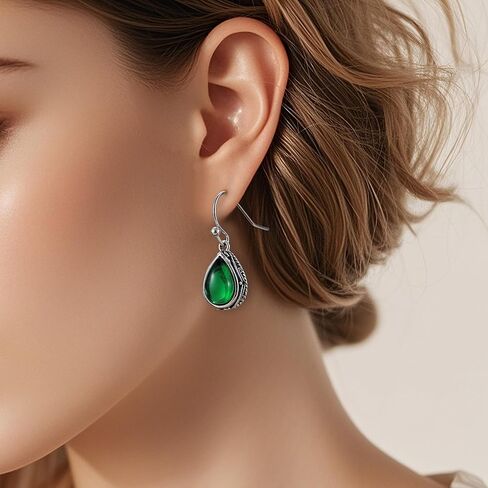 White Gold Plated Teardrop Cubic Zirconia Dangle Earrings for Women Daily Bridal Parties Lightweight Earring Jewelry Gift for Her in Saudi Arabia