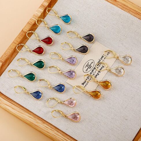 Ritach Small Dangle Earrings for Women Trendy 14K Gold Plated Hypoallergenic Leverback Drop Earrings for Jewelry Gifts in Kuwait