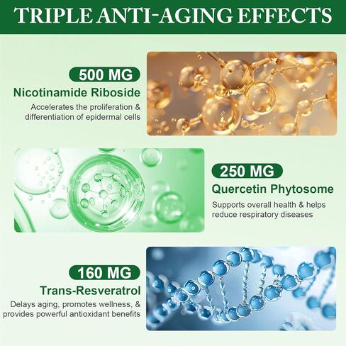 APU.FAIRY NAD Supplement,NAD Nicotinamide Riboside,Extra Strength NAD Alternative Liposomal,Boost NAD & Resveratrol + for Women & Men,Energy Anti-Aging,Cell Regeneration,120 Capsulesbottl-120 in Saudi Arabia
