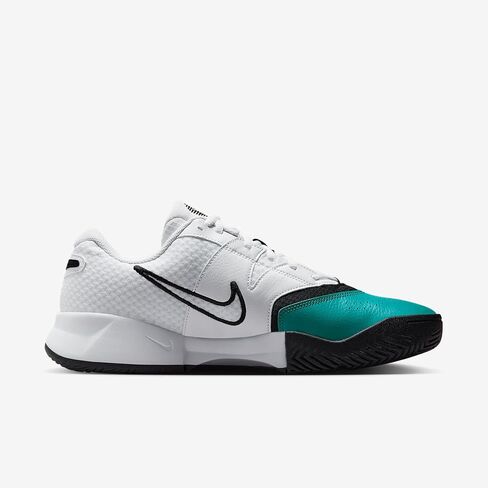 حذاء التنس NikeCourt Lite 4 للرجال (أبيض/زمردي مشع/أسود) in Saudi Arabia