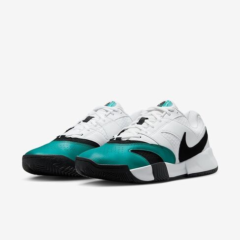 حذاء التنس NikeCourt Lite 4 للرجال (أبيض/زمردي مشع/أسود) in Saudi Arabia