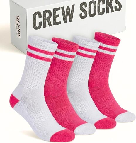 Forever Bambe Retro Crew Socks for Women - Womens Crew Socks - Cute Sock in Saudi Arabia