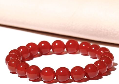 Xfoxstal Semi-Precious Gemstones Beaded Bracelets 10mm Round Beads Unisex Stretch Bracelets for Women Energy Protection Mens Bracelet in Saudi Arabia