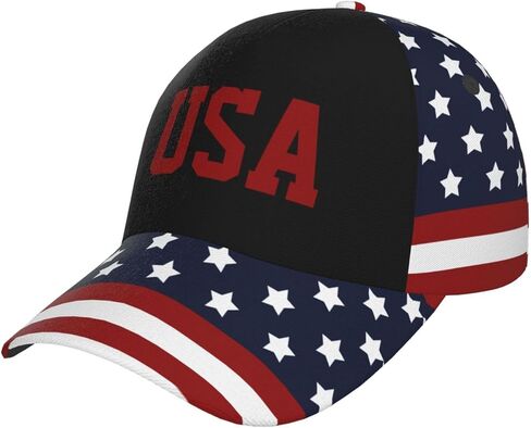 USA Flag Letters Classic Baseball Cap for Men & Women，Adjustable Dad Hat Outdoor in Saudi Arabia