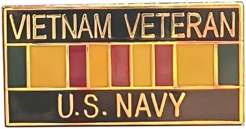 Vietnam Veteran U.S. Navy Motorcycle Hat Cap Lapel Pin M-804 (Officially Licensed by The US Navy) in Saudi Arabia