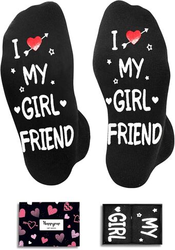 HAPPYPOP Valentine Gifts for Boyfriend Girlfriend - Love Socks for Men Women Him Her in Saudi Arabia
