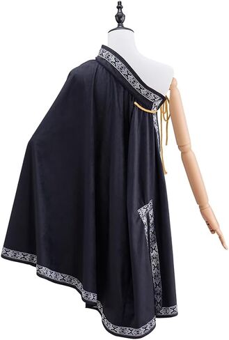 شال Diajosa cos Tudor للسيدات على الكتف من عصر النهضة العصور الوسطى بنصف رأس Ren Faire عباءة in Kuwait