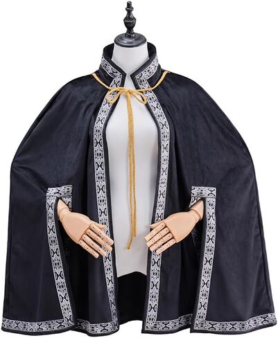 شال Diajosa cos Tudor للسيدات على الكتف من عصر النهضة العصور الوسطى بنصف رأس Ren Faire عباءة in Kuwait