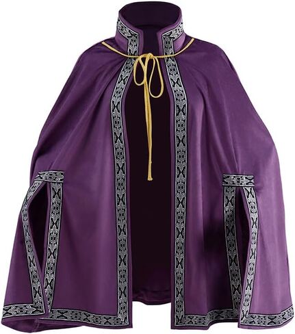 شال Diajosa cos Tudor للسيدات على الكتف من عصر النهضة العصور الوسطى بنصف رأس Ren Faire عباءة in Kuwait