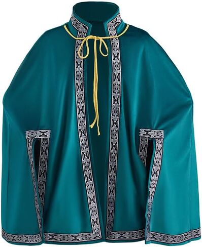 شال Diajosa cos Tudor للسيدات على الكتف من عصر النهضة العصور الوسطى بنصف رأس Ren Faire عباءة in Kuwait